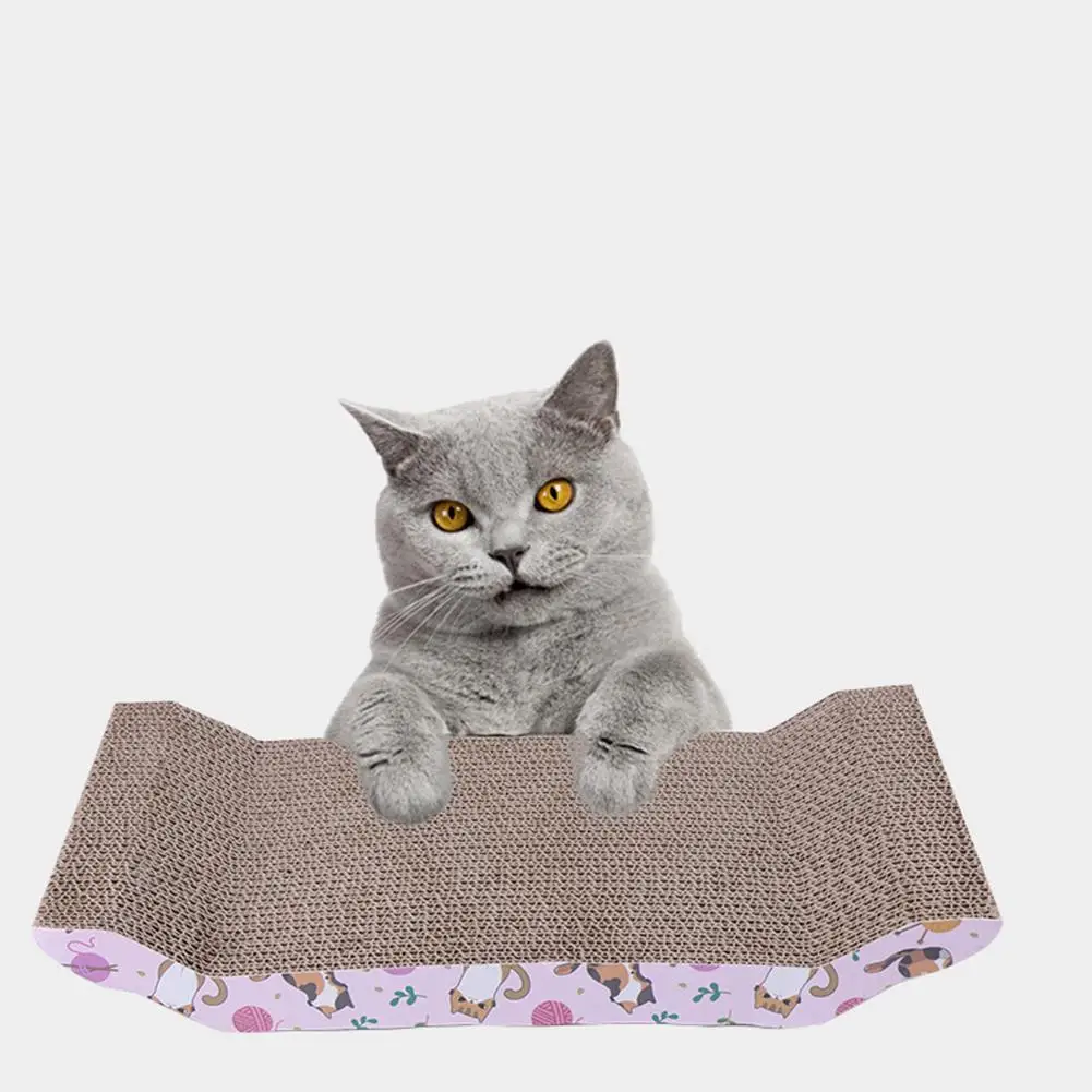 

[ READY STOCK ] Cat Scratching Board Corrugated Paper Claw Grinder Wear-resistant Anti-scratch Cat Scratcher Pet Toy