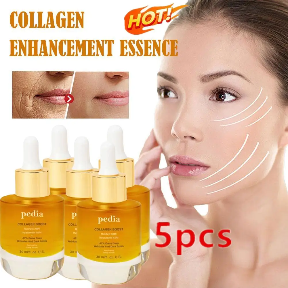 

5X Advanced Collagen Boost Anti Aging Serum Anti Wrinkle Hyaluronic Acid Anti Aging Collagen Whitening Moisturizing Face Care