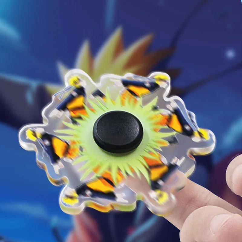 Anime Figure Naruto Running Uzumaki Sasuke Jiraiy Dragon Ball Z Guko Spinner Adult Children Relieve Stress Fidget Toys Kids Toy |