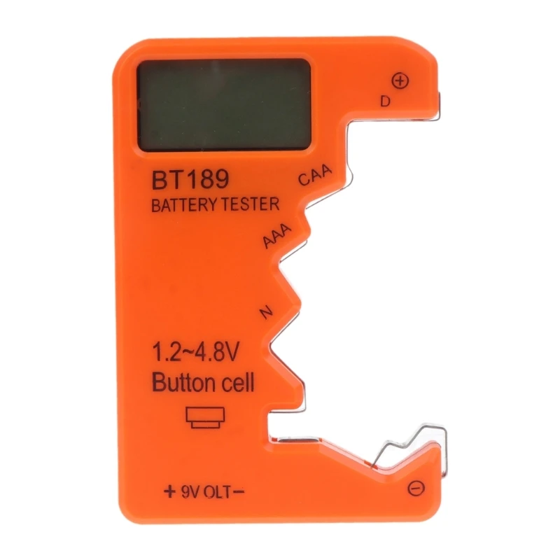 

Digital Universal Battery Tester Battery Checker for Battery C AA AAA D-9V 6F22 1.5V Button Cell Small Batteries