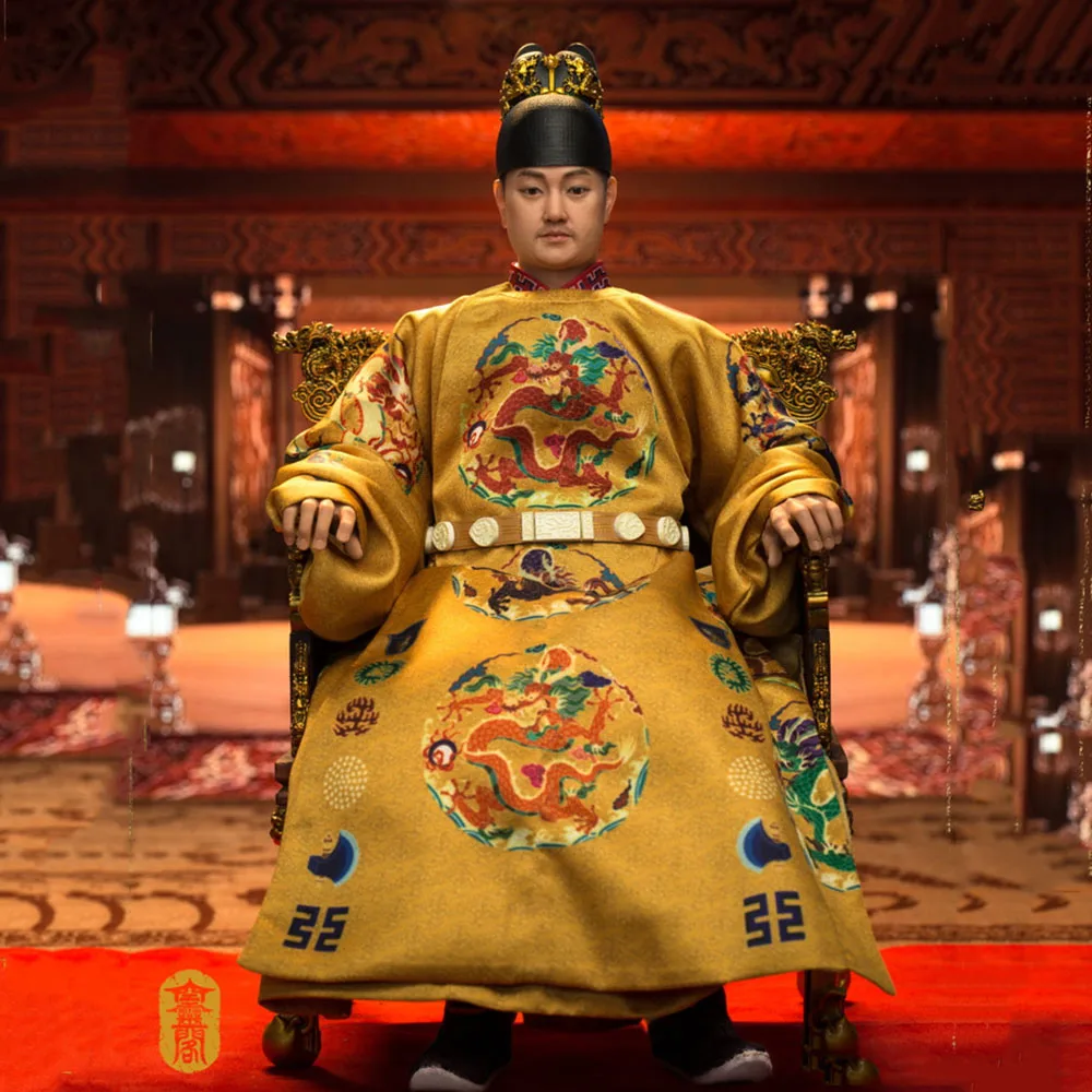 

KLG-R025 1/6 Scale Ancient Ming Dynasty Ming Shenzong Wanli Emperor Zhu Yijun 12'' Action Figure Full Set Model for Fans