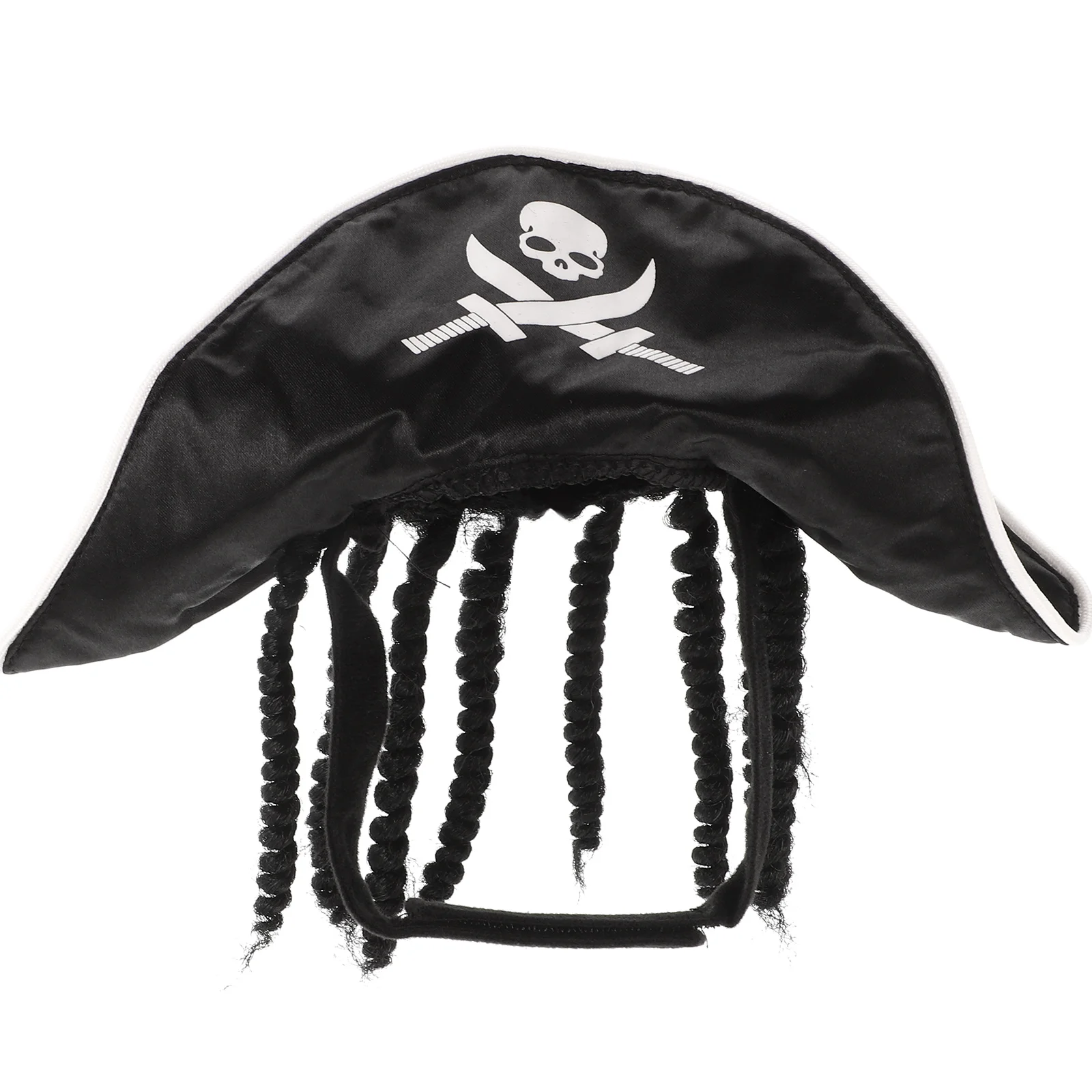 

Delicate Pirate Design Hat Pet Decoration Costume for Halloween Party Black