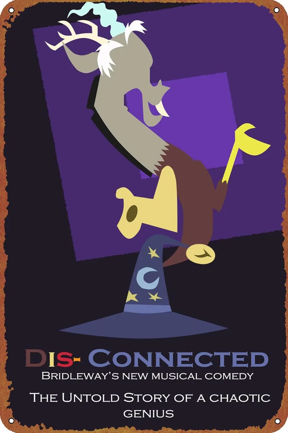 MLP Discord музыкальный постер плакат жестяная вывеска кафе-бар домашнее настенное