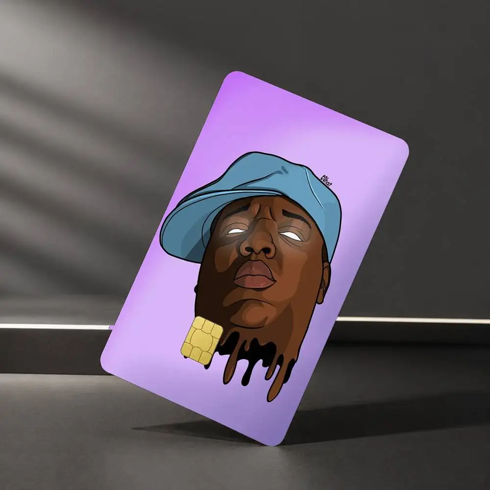 Фото Водонепроницаемые наклейки-пленки B-Biggie Smalls Notorious BIG Art Sticker для кредитных и дебетовых карт №3