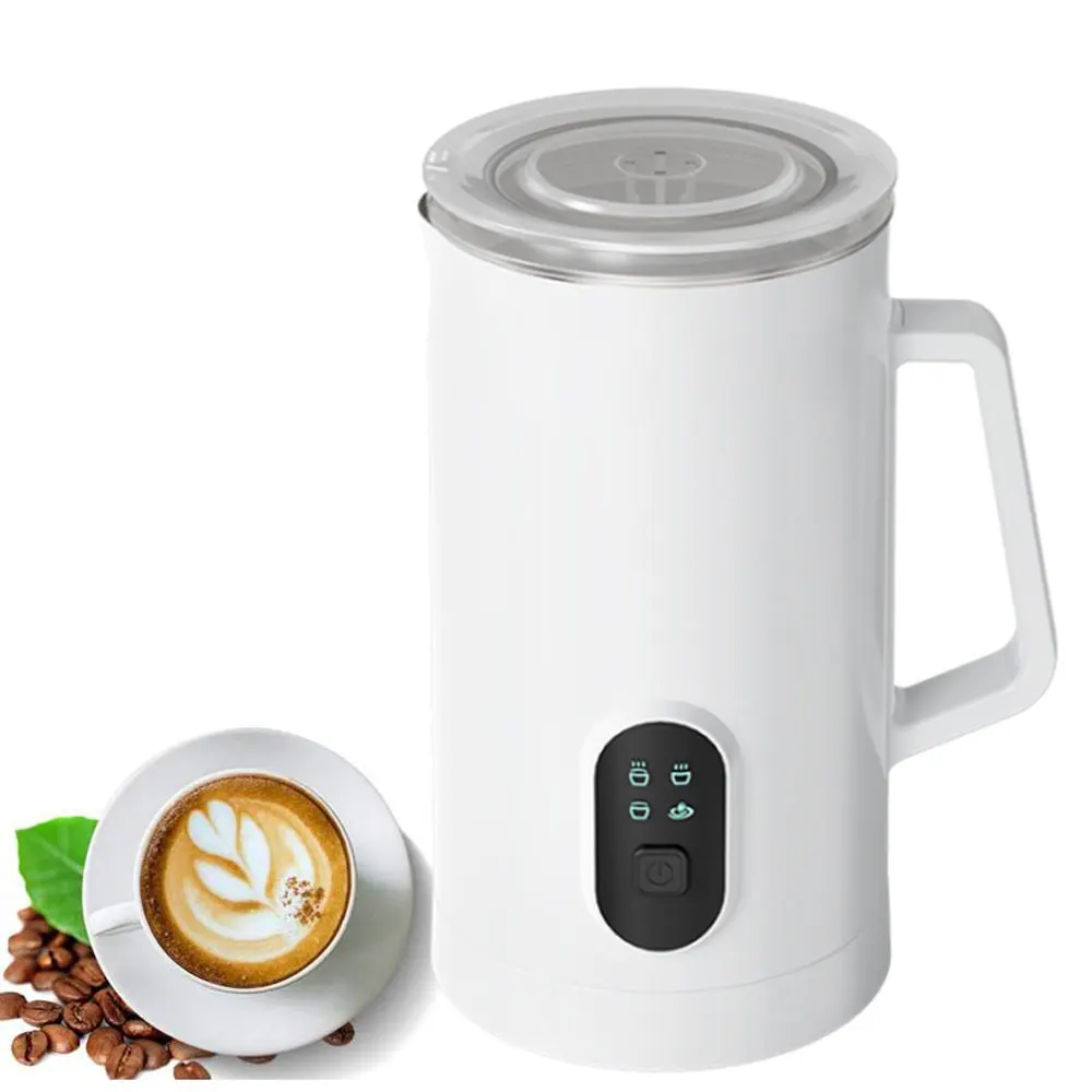 Electric 4 in 1 Coffee Milk Frother Frothing Foamer Automatic Milk Warmer Cold/Hot Latte Cappuccino Chocolate Protein Powder