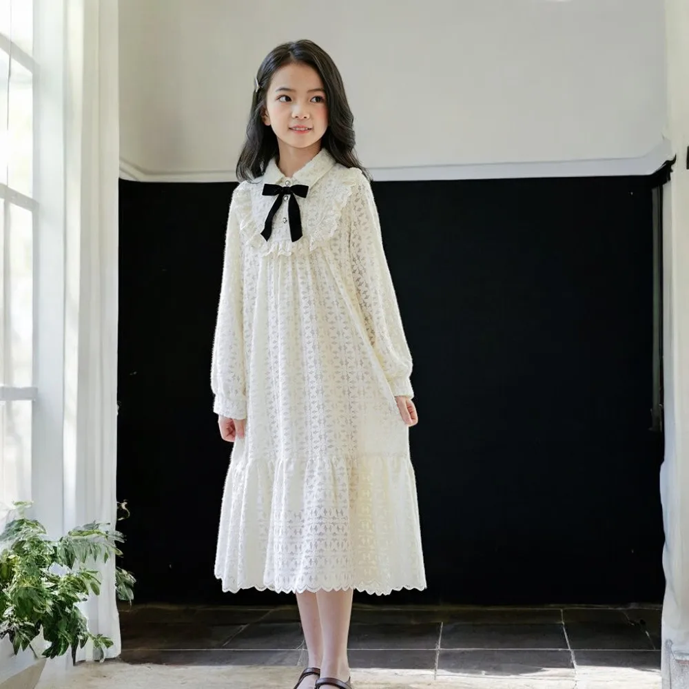 Кружевное платье для девочек