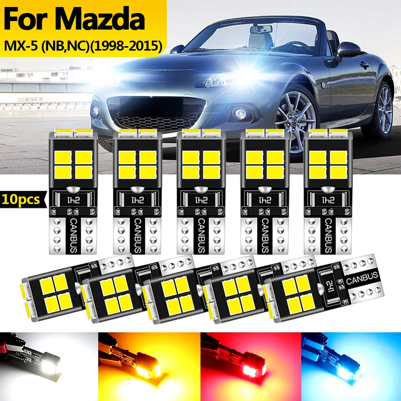 10 шт. 12 В для Mazda MX-5 NB NC 1998 1999 2000 2001-2015 светодиодный габаритный фонарь стояночная