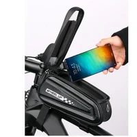 wheel up 6 5 inch waterproof bike cell mobile phone case cycling front handlebar bag mtb frame top tube bag bicycle accessories