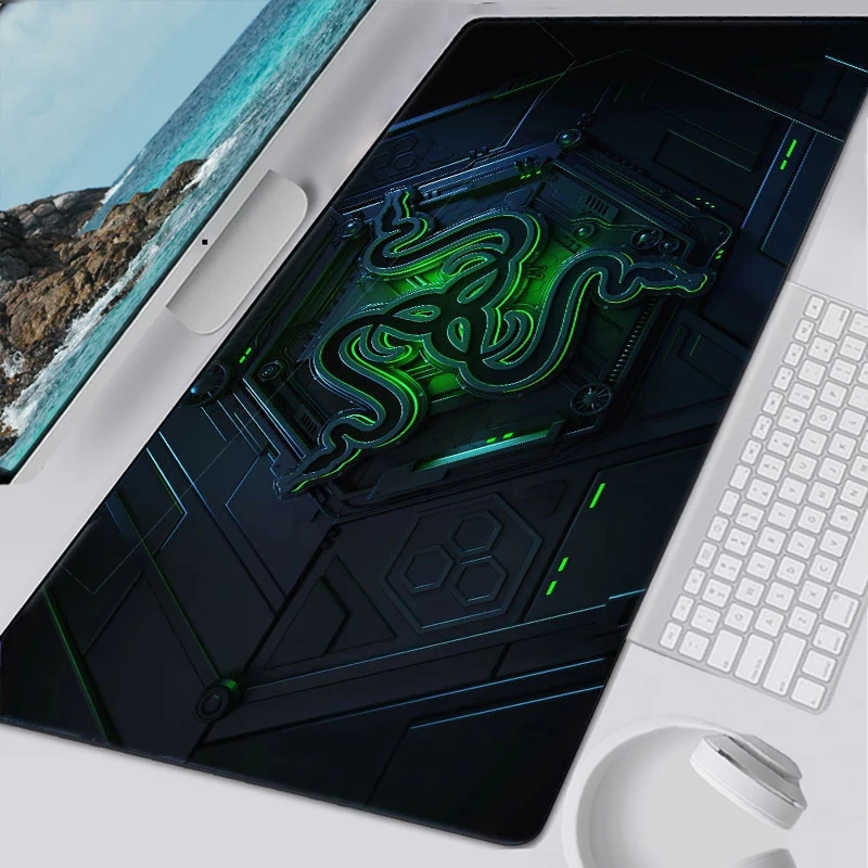 

Razer. Mouse Pad Gaming Mousepad Mat Gamer Mouse Pad Keyboard Desk Mat Table Carpet Mousepad xxl 900x400 For Computer Laptop Pad