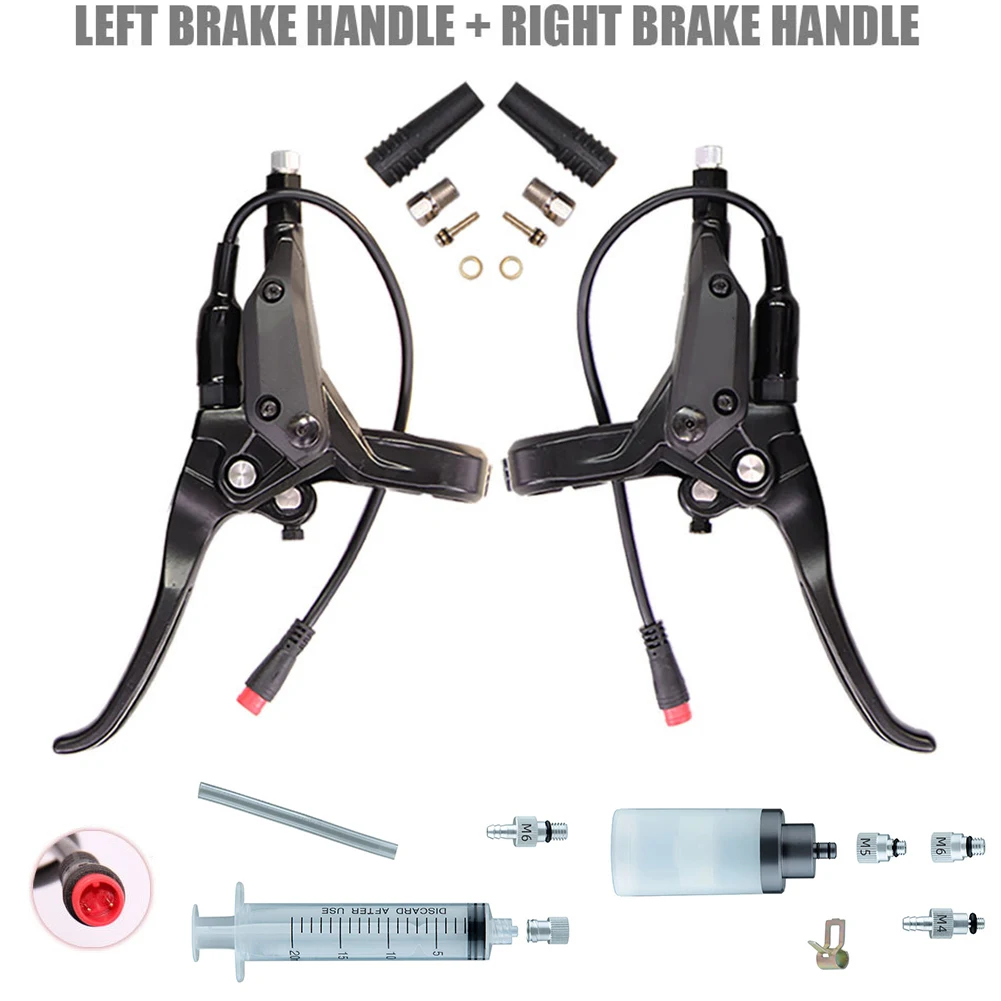 

2023 New Hydraulic Brake Leve Hydraulic Brake Leve Motor Hydraulic Brake 2/3 Pin Aluminum Alloy Black Brake Handle