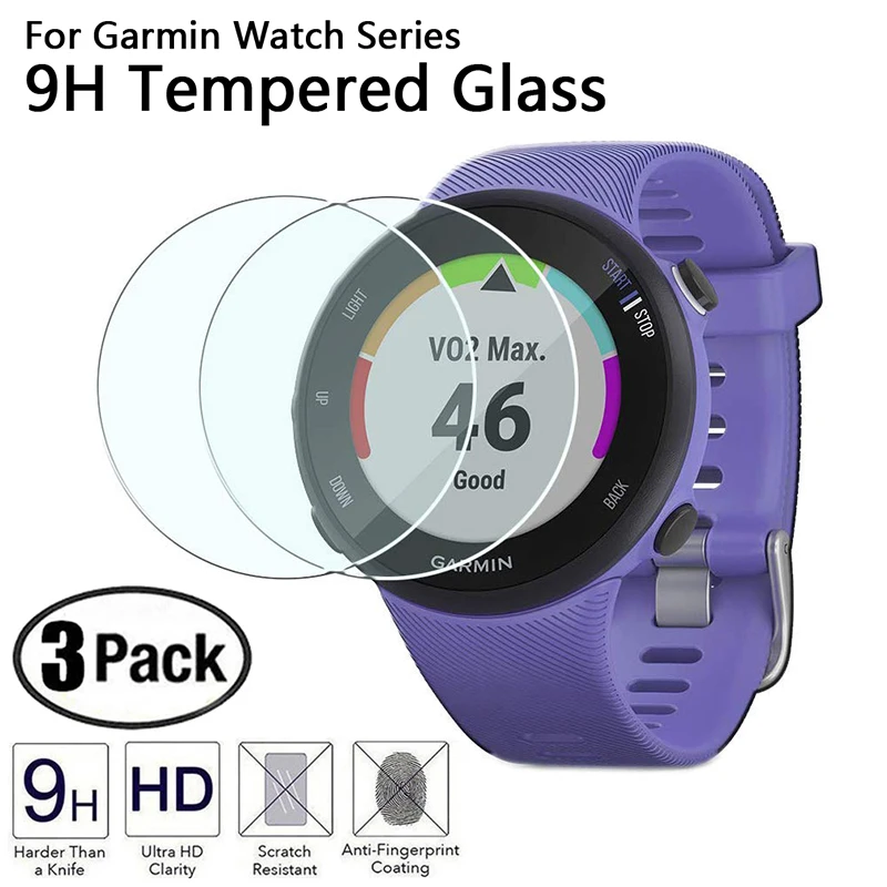 

3 Pieces Clear HD Screen Protector For Garmin Fenix 6 6s 6x Pro Smart Watch Tempered Glass For Garmin Rorerunne 620 630 645 935