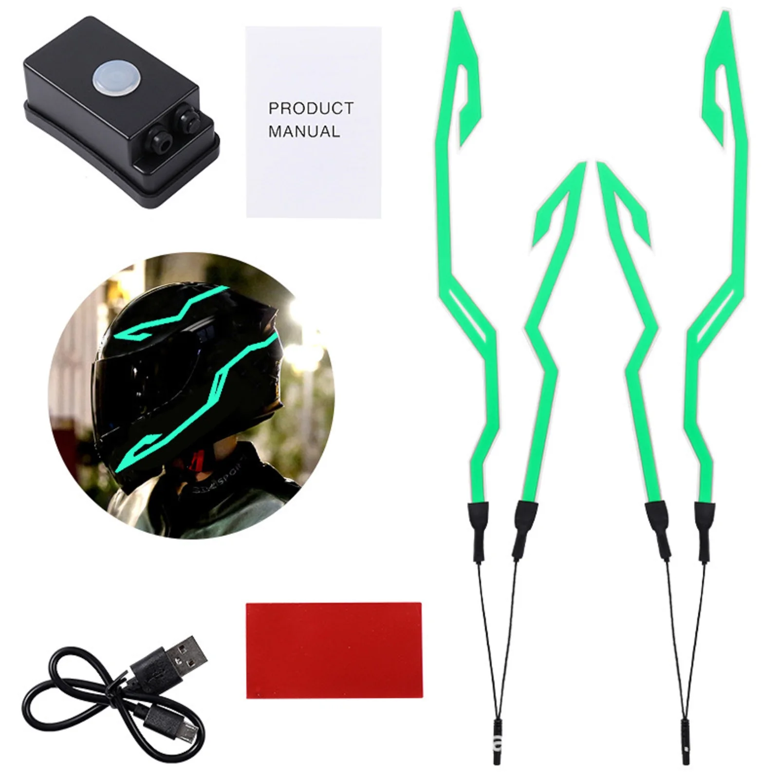 

Мотоциклетный шлем, светодиодная лента для холодной езды