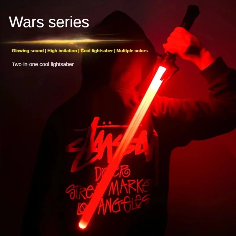 

7 Colors Adjustable Light Saber Toys Children Toys For Boys Girls Luminous Sword Toy Gift 2-in-1 LED Lightsaber Party Disco Prop