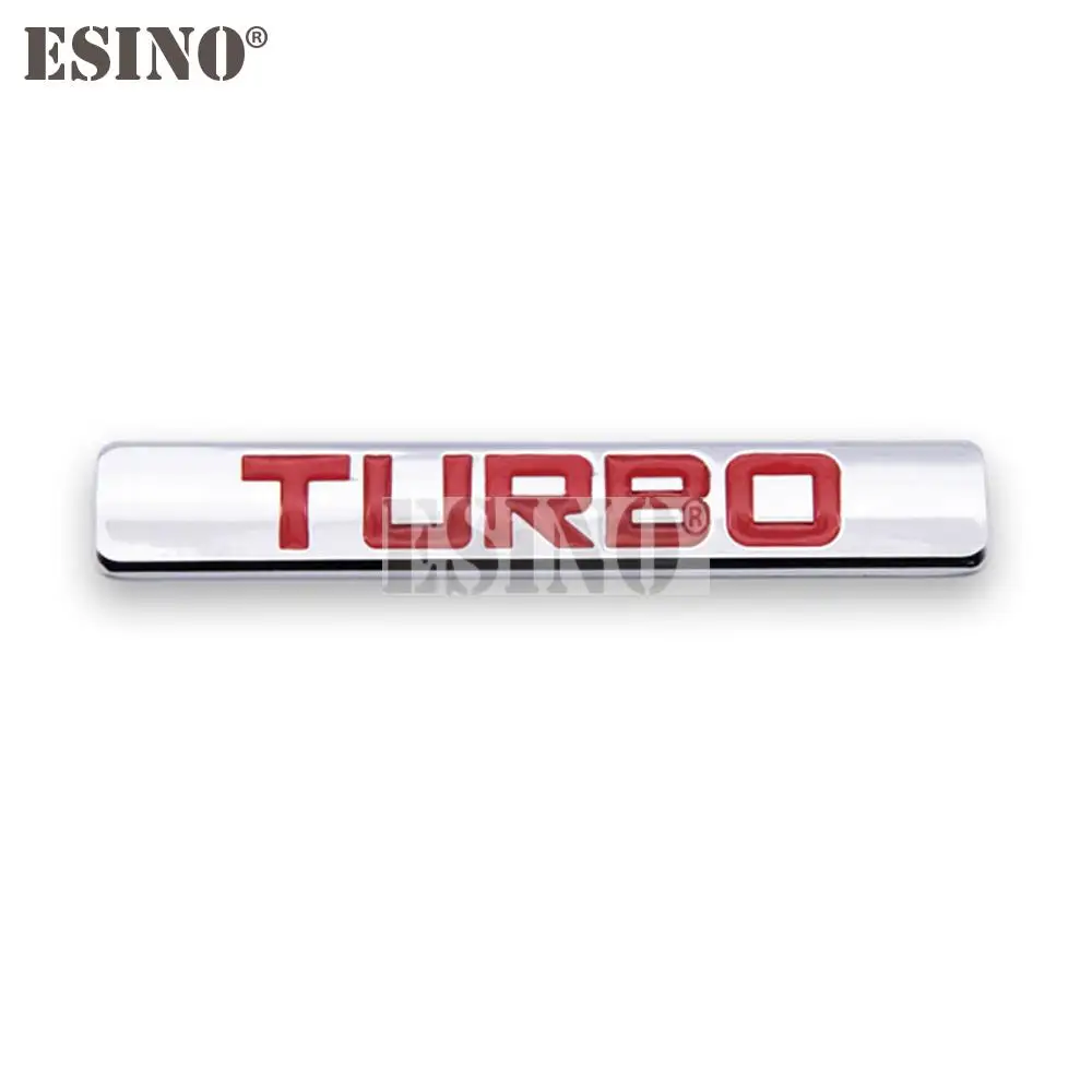 

Стайлинг автомобиля 3D турбо металлический хром цинковый сплав клейкая эмблема декоративный значок наклейка автомобильный аксессуар