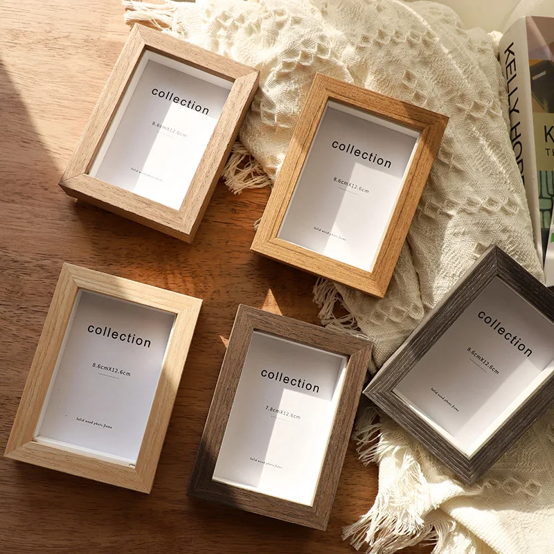 

Creative simple Nordic style solid wood photo frame set-up photo frame photo frame three-dimensional hollow nail art frame