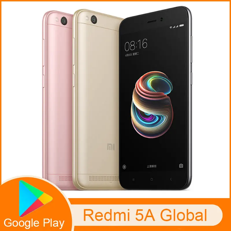 

Original Cellphone Xiaomi Redmi 5A Smartphone, with Phone Case and film 3000mah Dual sim Mobile Phone