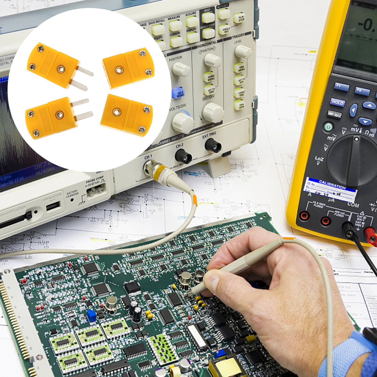 

Thermocouple Type K Plug Connector Adapter Wire Jointpin Male Mini Female Sensors Terminal Cable Probe Case Temperature