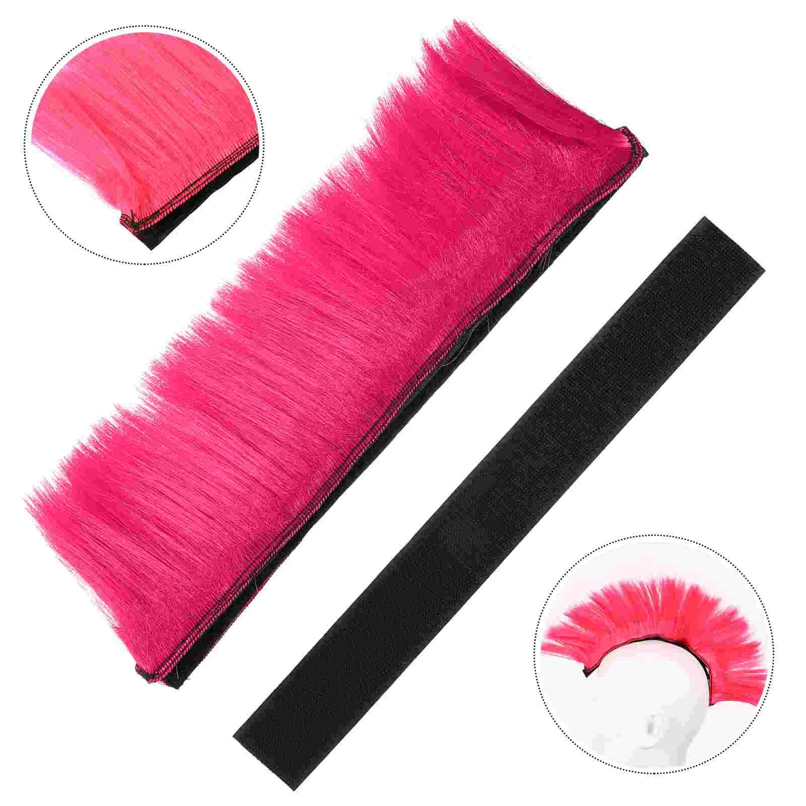 

Ponytail Wigs Mohawk Spikes Mohawk Decals Fake Punk Comb Cockscomb