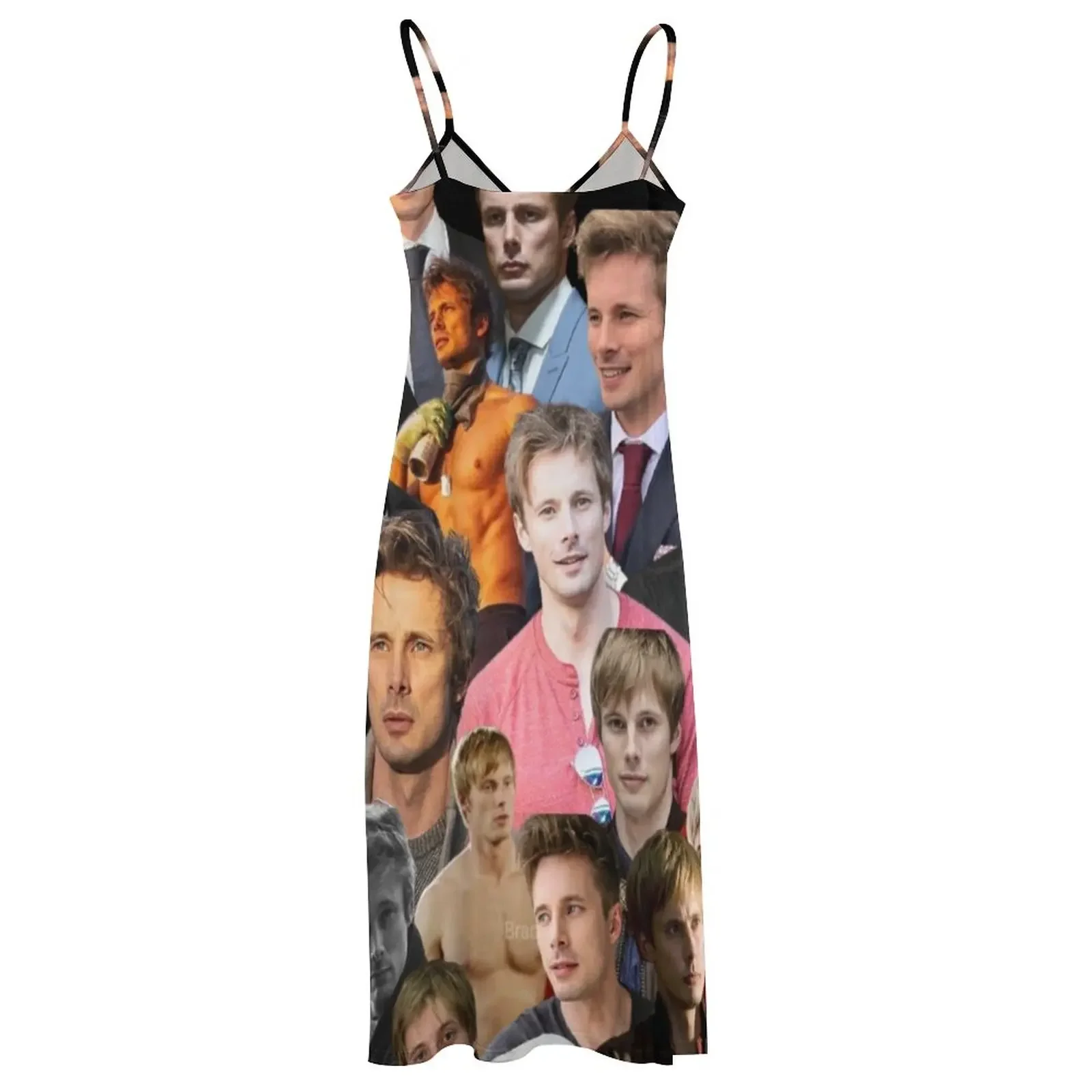 Платье без рукавов с фотоколлажем Брэдли Джеймса