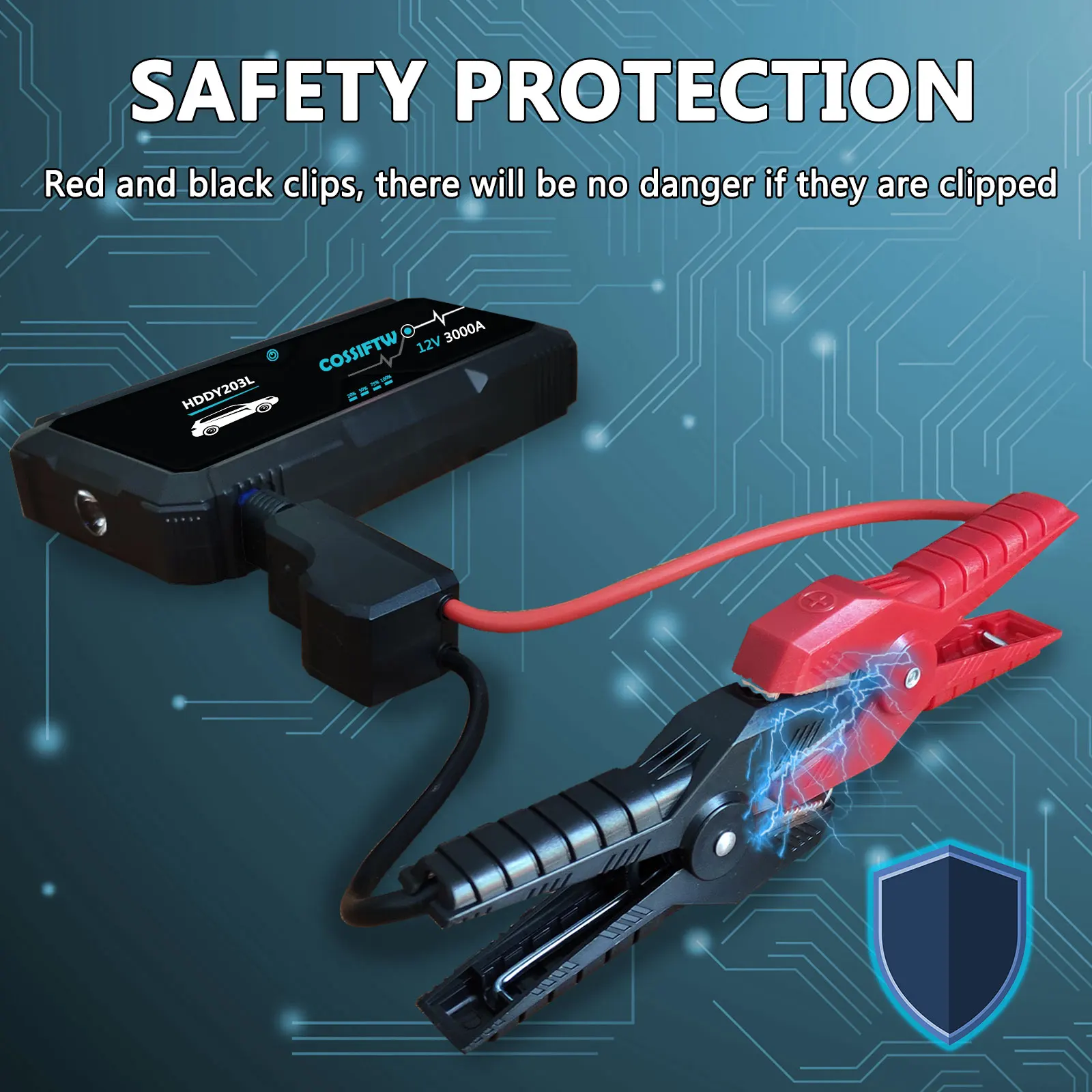 

COSSIFTW индивидуальный 12 в 3000 а EC8 двойной большой выходной мощности OEM ODM автомобильный стартер с быстрой зарядкой автомобильный усилитель батареи