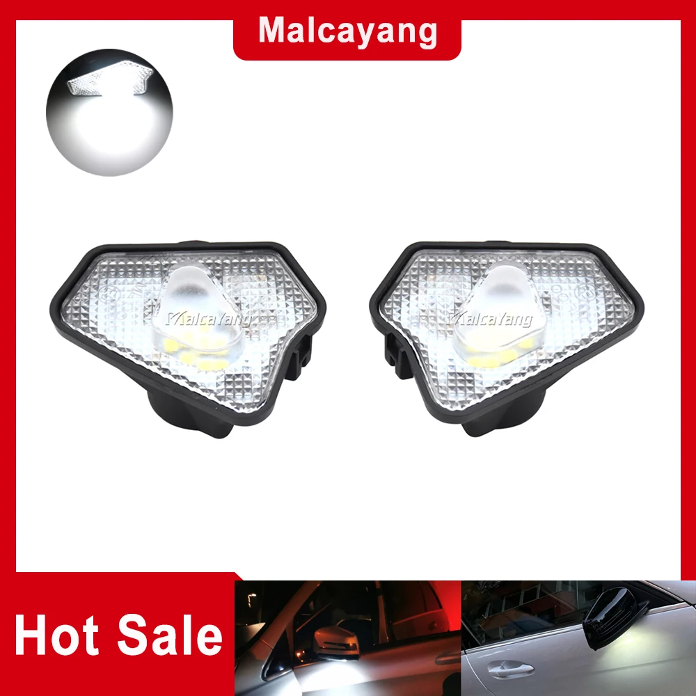 

White LED Under Side Mirror Light Puddle Lamp For Mercedes Benz W176 W204 W117 W246 W212 W218 W156 W209 W221 W242 C216 C207