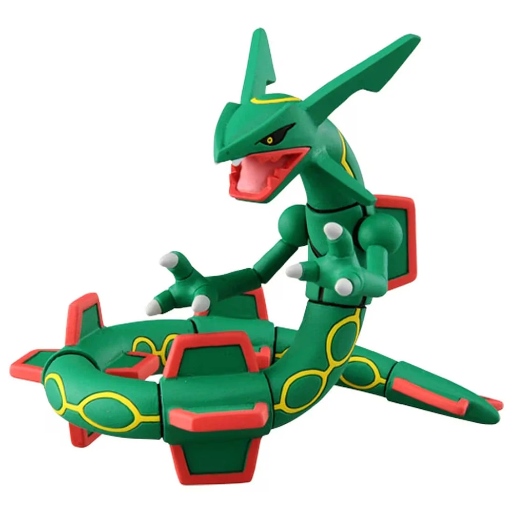 Фото В наличии оригинальная коллекция фигурок Pokemon Monster Collection ML-05 Rayquaza или ML-31 Black Rayquaza от TAKARA TOMY №2