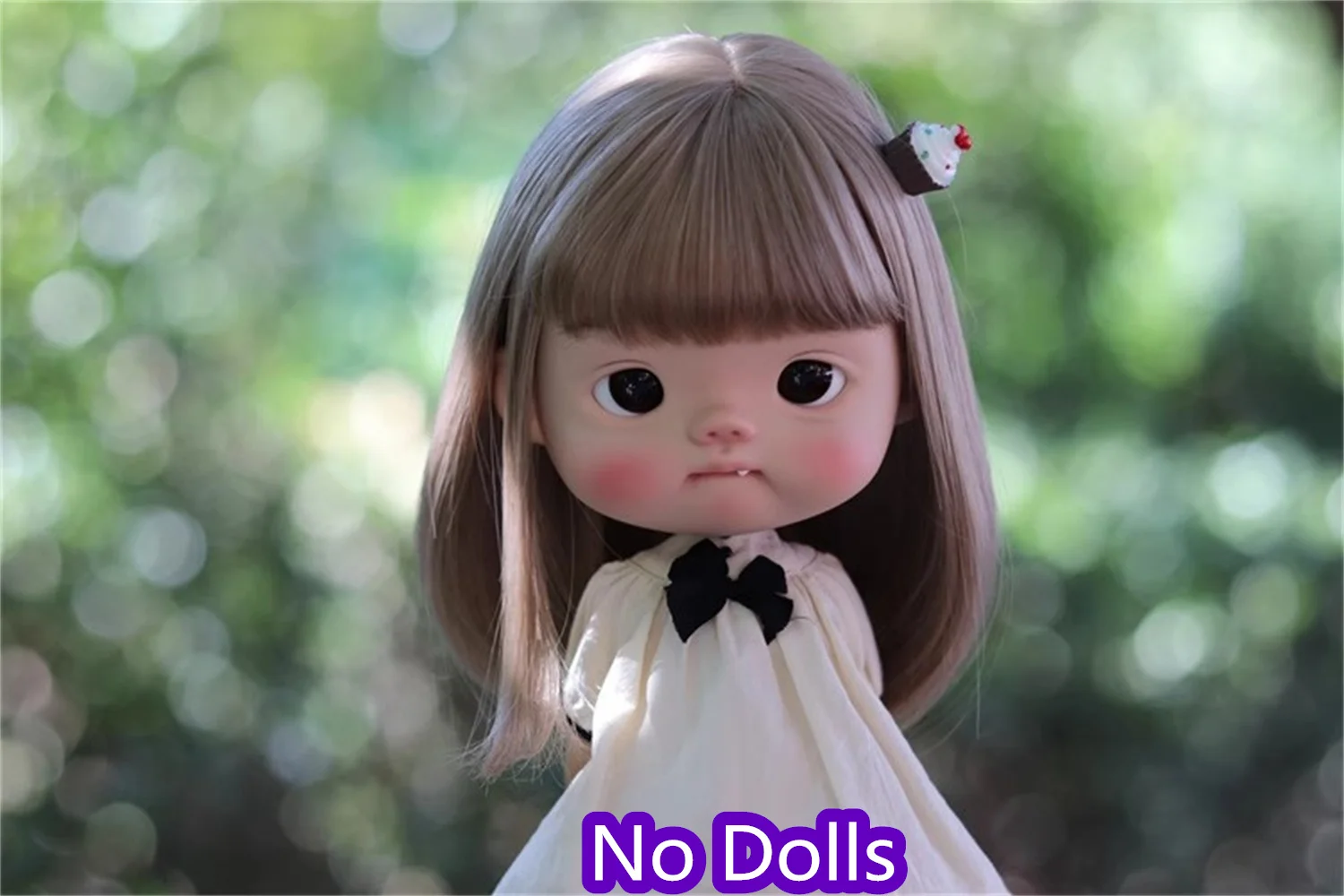 Парик из шелка для кукол Blythe &amp qbaby Big Head Diandian