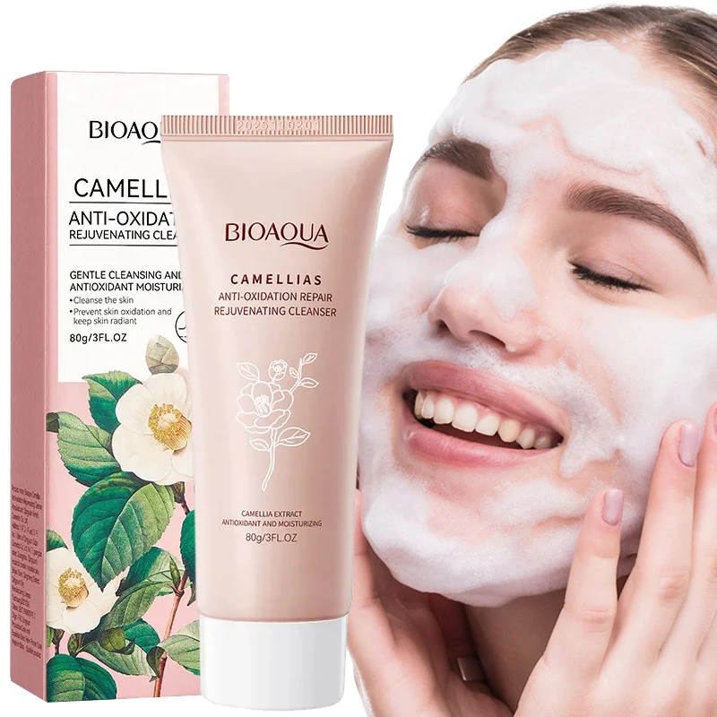 

BIOAQUA Camellia Facial Cleanser skincare Face Wash Foam Face Cleanser Facial Moisturizing Deep Cleansing Skin Care Products