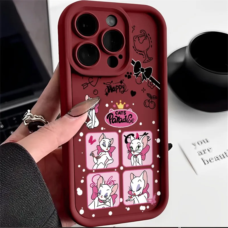 Чехол для телефона Disneies Stitch Mary Cat Xiaomi Redmi 9A 9C 10 10C 12 12C K30 K40 K50 Note 11 13 Pro