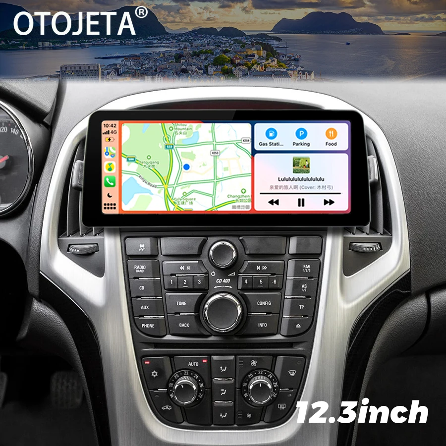 

12.3inch Screen Radio Android Car Video Player 2Din Stereo For Buick Excelle For Opel Astra J 2009-2017 GPS Multimedia Carplay