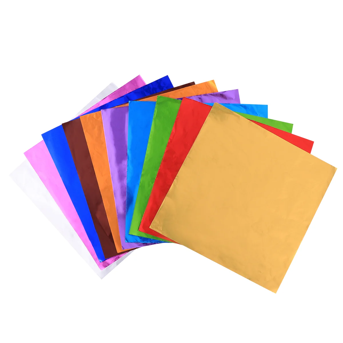 

200pcs Aluminium Foil Wrapping Paper Gift Packaging Paper Wrapping Paper Foil Candy Wrappers Foil Paper