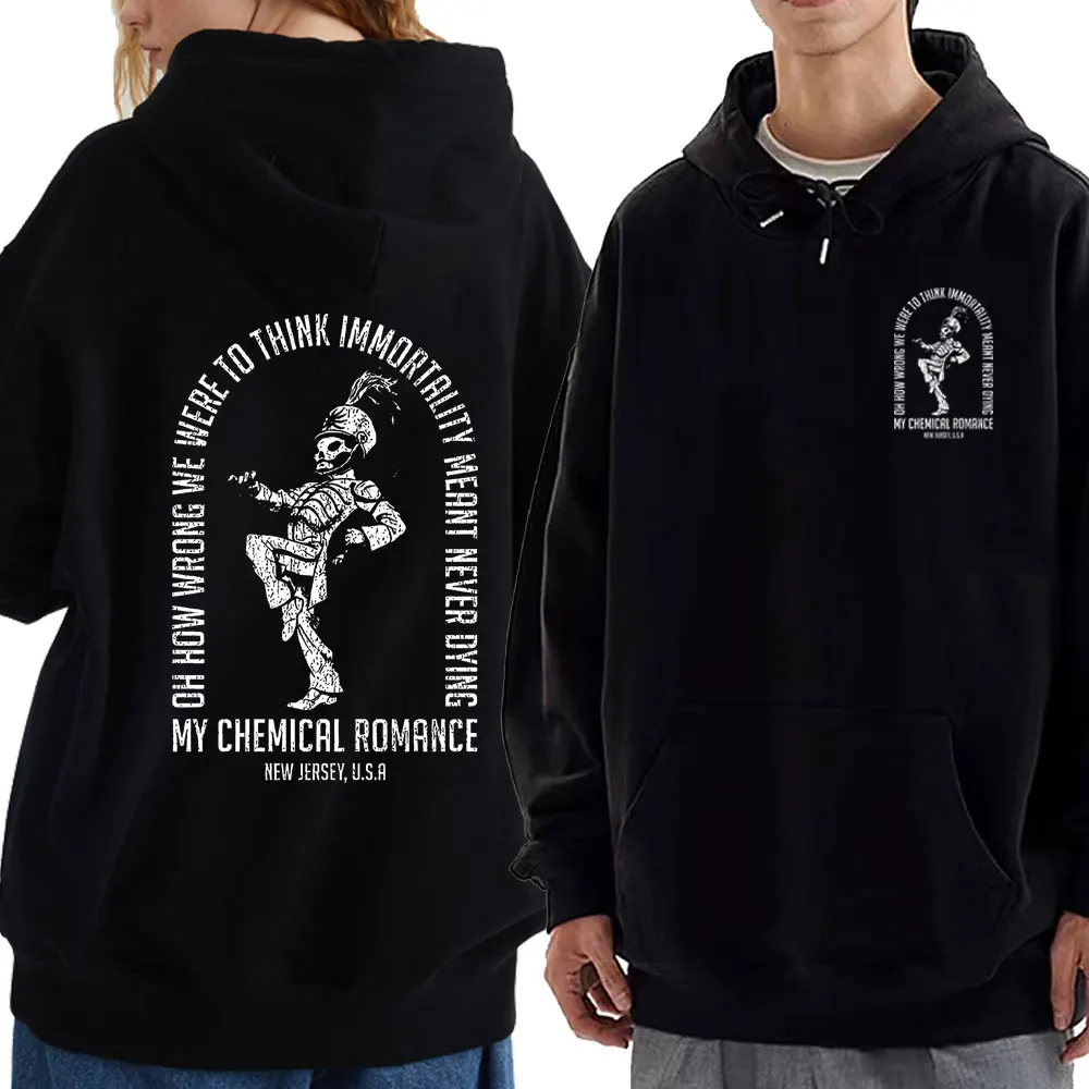 

My Chemical Romance Hoodie The Black Parade Rock Band Sweatshirt Men's Clothing Gothic Casual Hoodies Hip Hop Fleece Streetwear