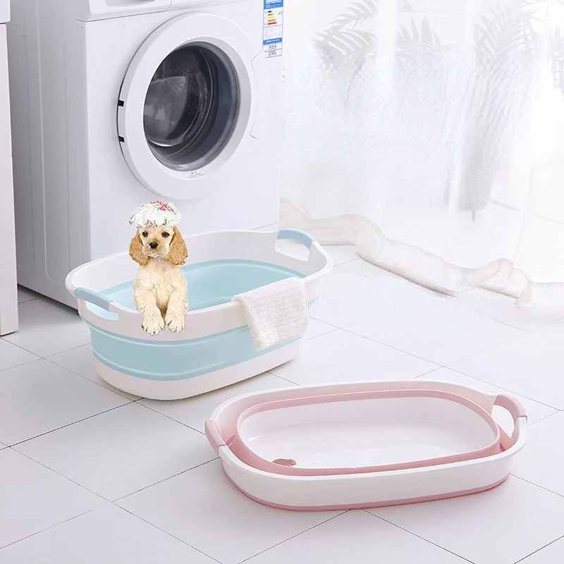 

Foldable Dog Bath Tub Portable Travel Plastic Teddy Dog Spa Cat Pet Medicated Bath Tub Shower Banheira Household Products 60