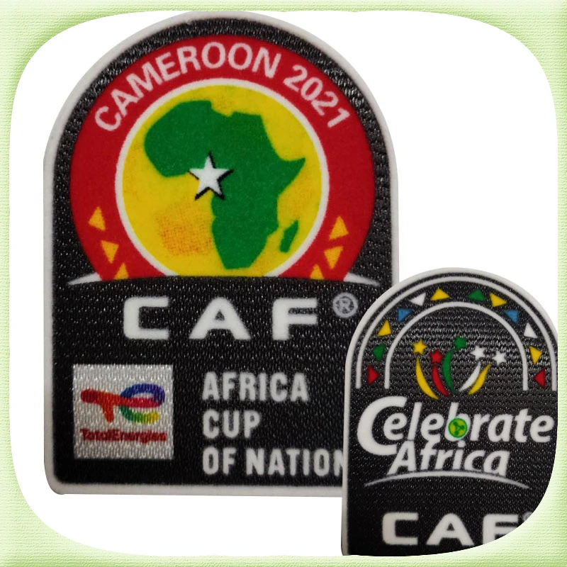 

CAMEROON 2022 Africa Cup Football Badges Iron On Flocking Celebrate Africa Soccer EGYPT 2022 Patches