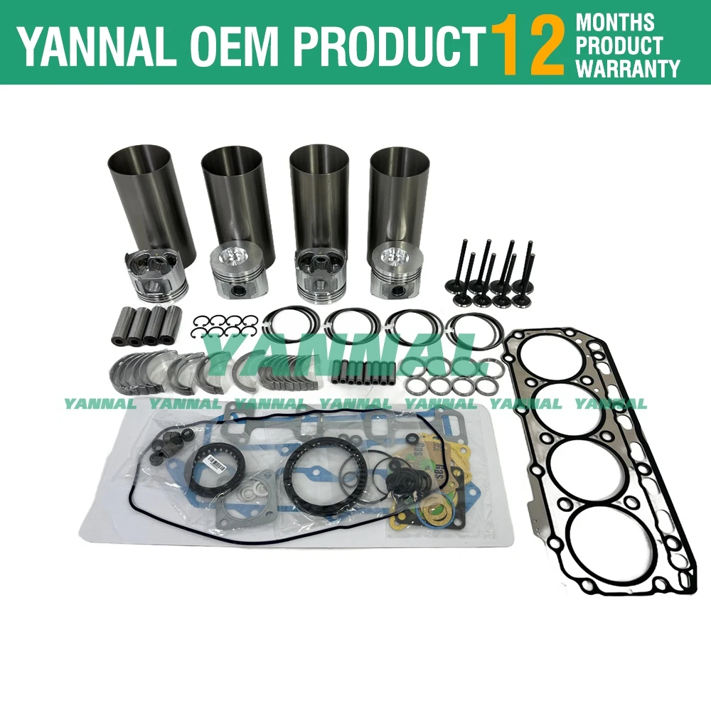 4TN82 4TN82E 4TN82L Комплект для капитального ремонта двигателя Yanmar запасные части