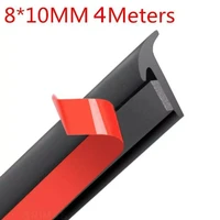 1pcs 4m car sealing strip inclined t shaped weatherproof edge trim rubber universal epdm rubber with adhesive double sided tape