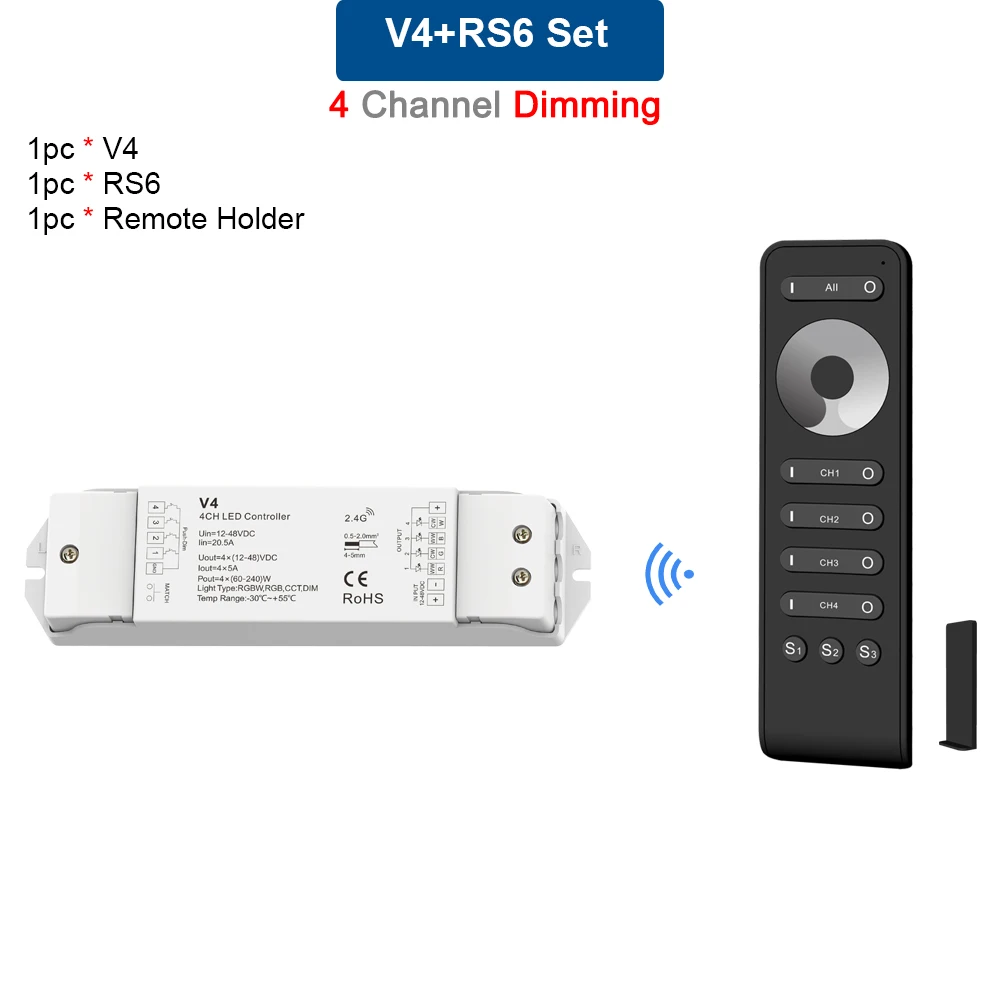 

Беспроводной диммер Lisxchda V4 для светодиодной ленты