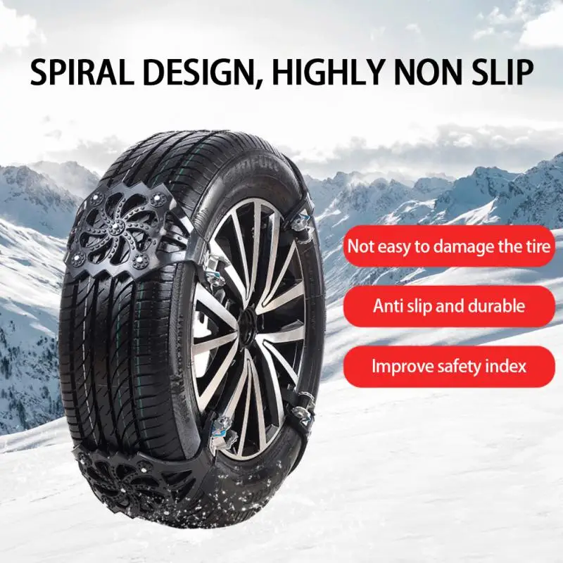 

Car Snow Chain Winter Tire Wheels Snow Chains Emergency Anti-skid Chains Thickened CAr Safety Snow Chain For Truck SUV