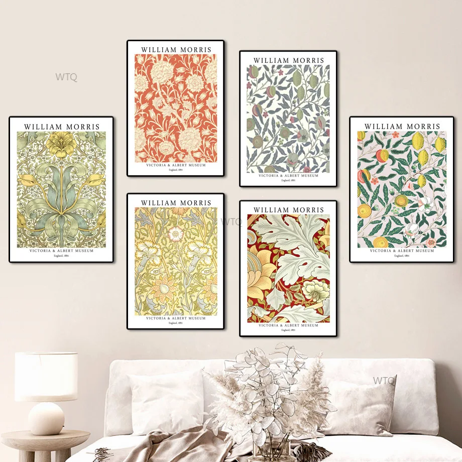 Уникальные постеры в скандинавском стиле с изображением цветов и листьев