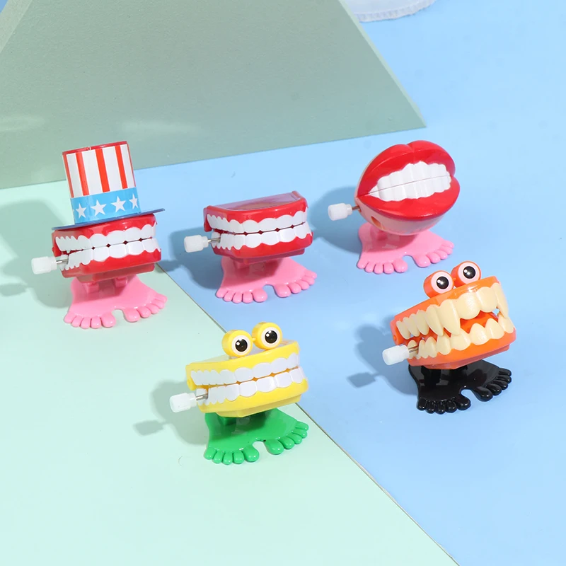 Фото Новые забавные мультяшные зубные протезы для ног заводные Обучающие Развивающие игрушки подарок №3