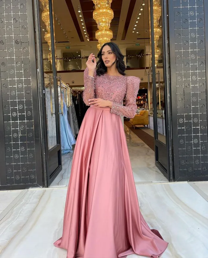 Flounce Sexy V Neck Lace Up Sequined Cocktail Party Dress Backless Long Sleeve Summer Frock Evening Wedding Gown Robes De Soire