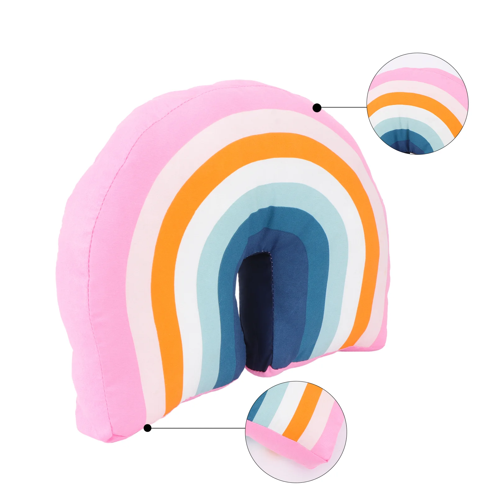 

Creative Rainbow Shaped Pillow Stuffed Pillow Kids Toy for Home Kids Room Sofa Office Decor