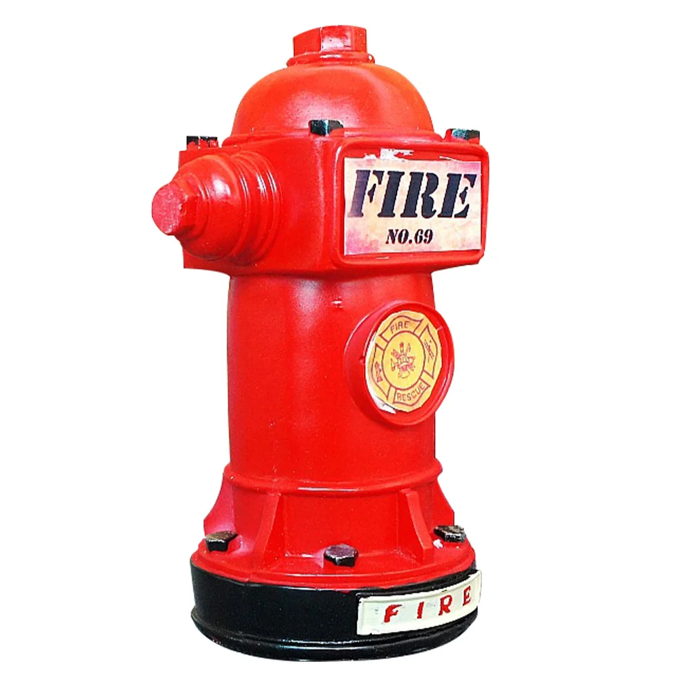 

Office Desk Decor Fire Hydrant Ornaments Retro Home Counter Shaped Piggy Bank Child Moneybox For children