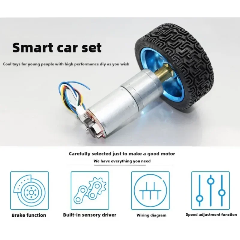 JGA25-370 Энкодер мотор-редуктора постоянного тока может измерять скорости рулевого