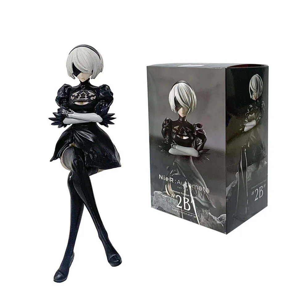 Фото Новый SEGA Nier:automata Ver1.1A 2B Yorha No. 2, 9S Тип B 9S Премиум Chokonose Фигурка Аниме Mdel Игрушки Коллекционный Подарок №3