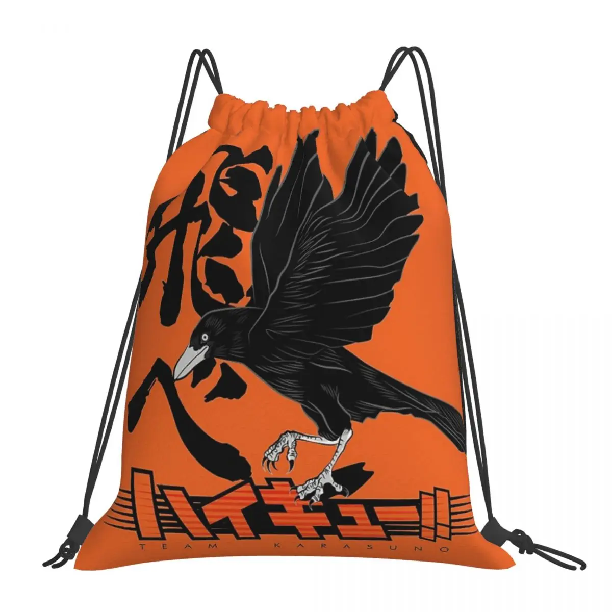 

Haikyuu команда карасуно! Рюкзаки, портативные сумки на шнурке, сумка на шнурке с карманами для мелочей, сумки для книг для путешествий, школы