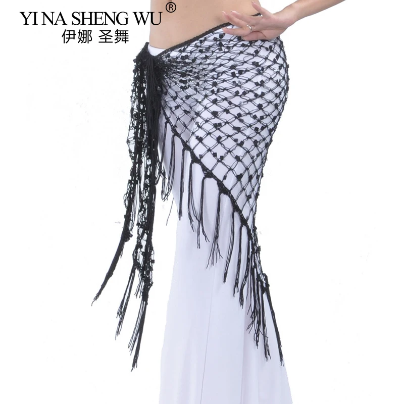 Женский вязаный крючком платок для танца живота