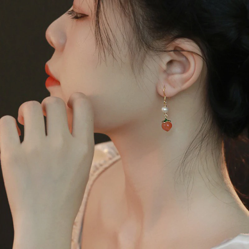 Серьги-капельки из агата FORWELL