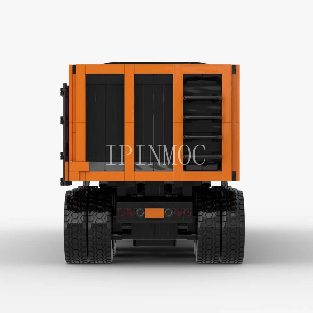 Модель самосвала в масштабе 1:17 с PDF-рисунком строительные блоки кирпичи детские