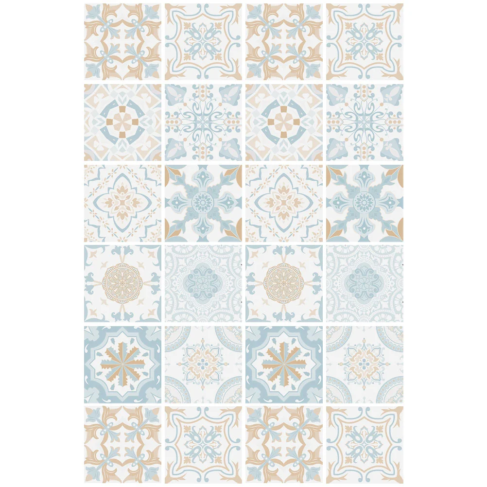 

Tile Sticker Decals Home Floor Bathroom Kitchen Cupboard Removable Diy Thick Adhesive Decor Decorative Frosted Ornament